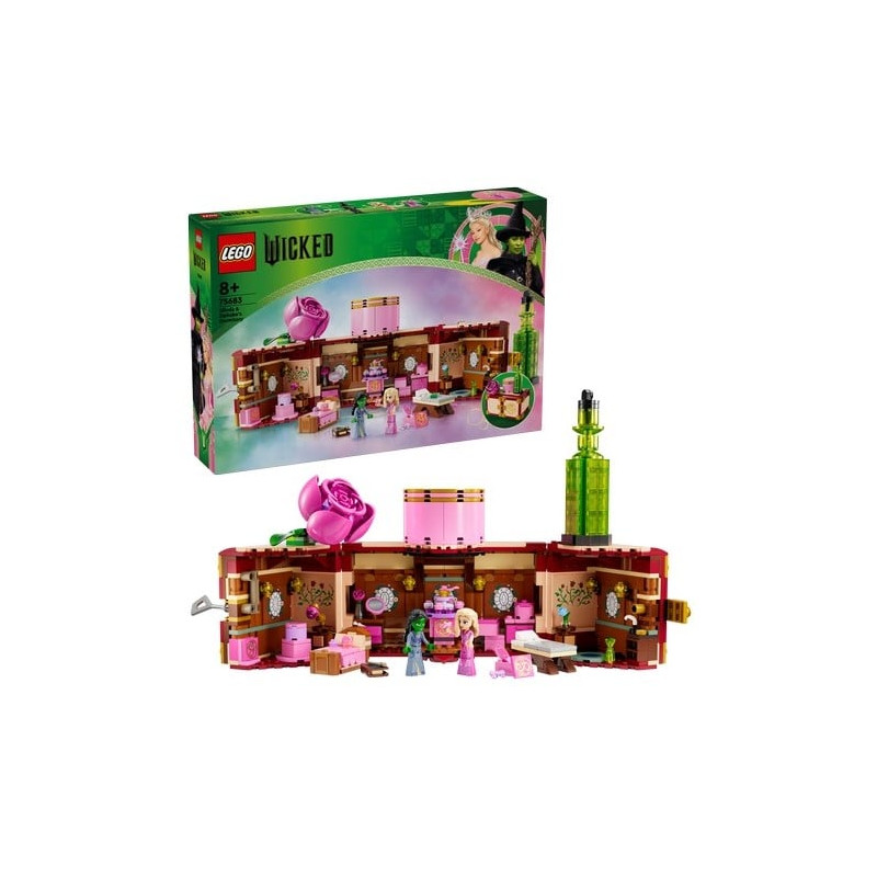 Lego dormitorio di glinda ed elphaba multicolore 740pz [75683]