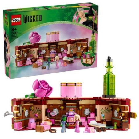 Lego dormitorio di glinda ed elphaba multicolore 740pz [75683]