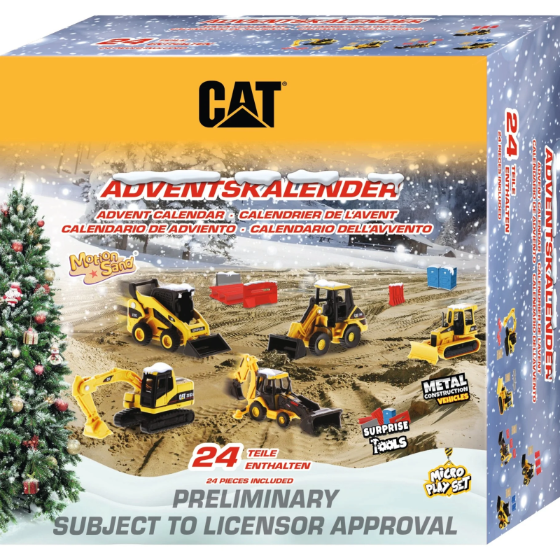 Set da gioco carrera calendario dell'avvento cat micro/veicolo