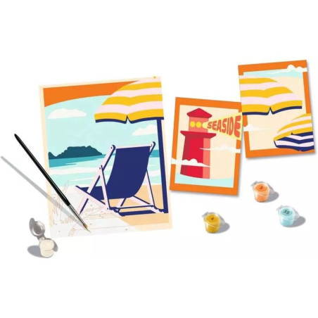 Pittura ravensburger creart-dipingere con i numeri/in spiaggia