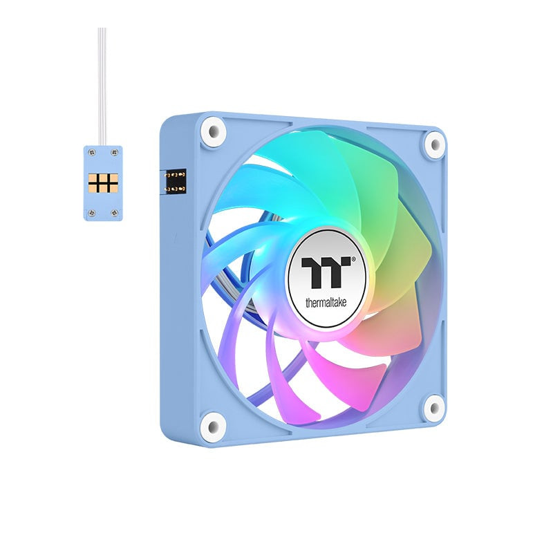 Ventole 140x140 thermaltake ct140 ex reverse argb sync pc 14cm blu