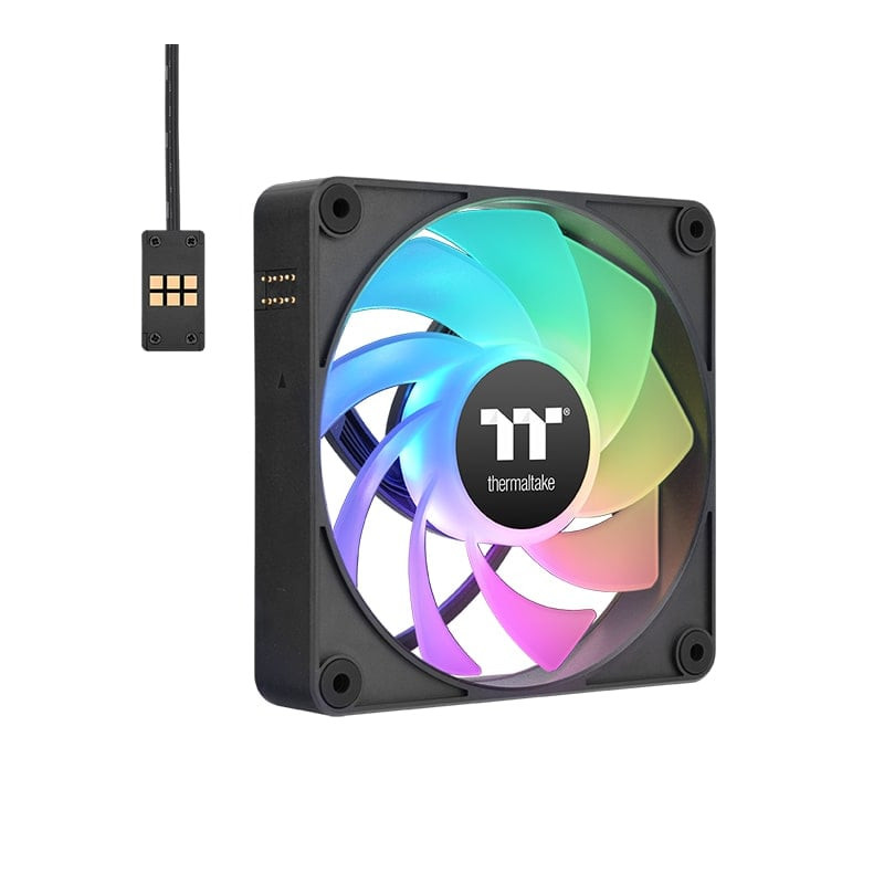 Ventole 140x140 thermaltake ct140 ex reverse argb sync pc 14cm nero