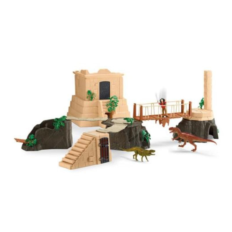 Set da gioco schleich dinosaurs dino temple conquest mega set 5+