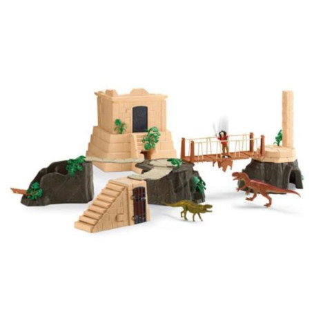 Set da gioco schleich dinosaurs dino temple conquest mega set 5+