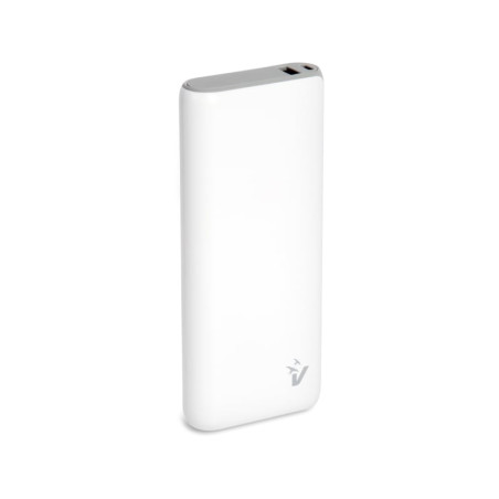 Batteria portatile vultech powerbank 20000mah bianco [vpb-dl20wh]