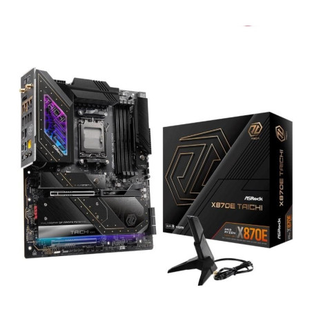 Scheda madre amd asrock x870e taichi atx 4x ddr5 nero [90-mxbp90-a0uayz]