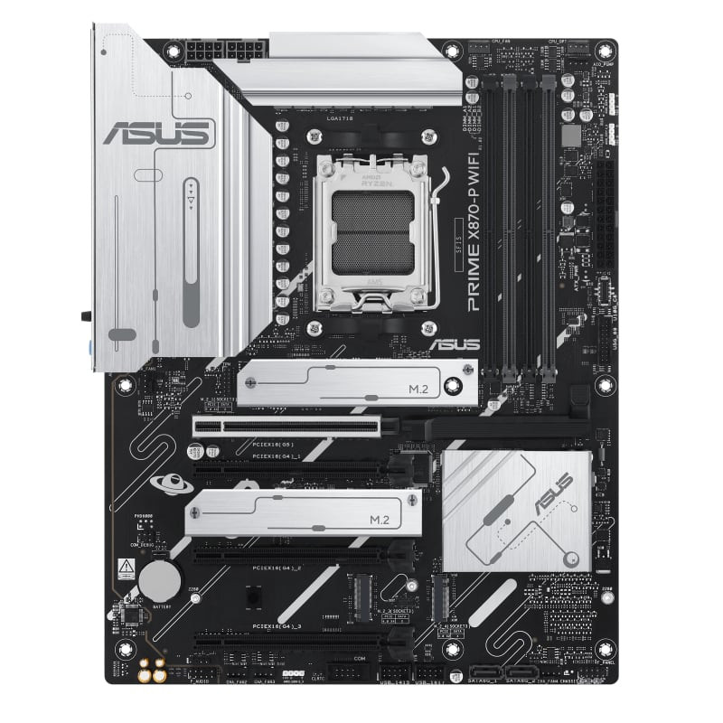 Scheda madre amd asus prime x870-p wifi am5 atx 4xddr5 nero [90mb1is0-m0eay0]