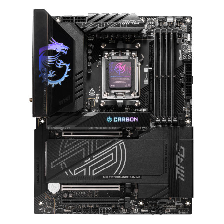 Scheda madre amd msi carbon wifi mpg x870e am5 atx 4x ddr5 nero [7e49-001r]