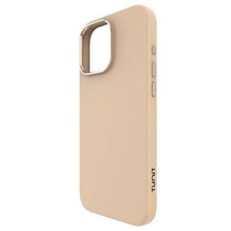 Custodia tunit soft touch per iphone 16 pro max oro/rosa