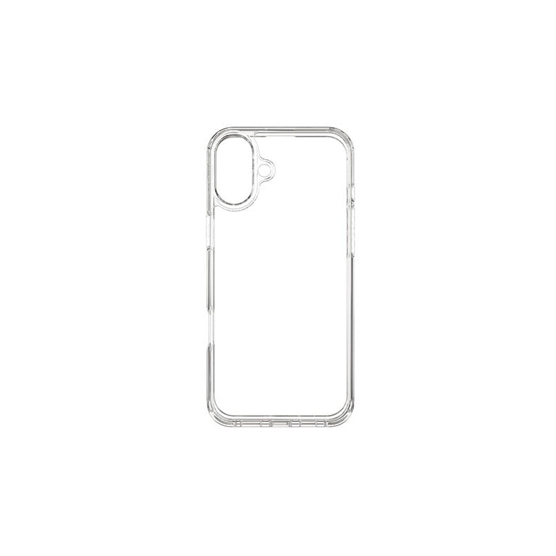 Custodia tunit crystal per iphone 16 plus trasparente
