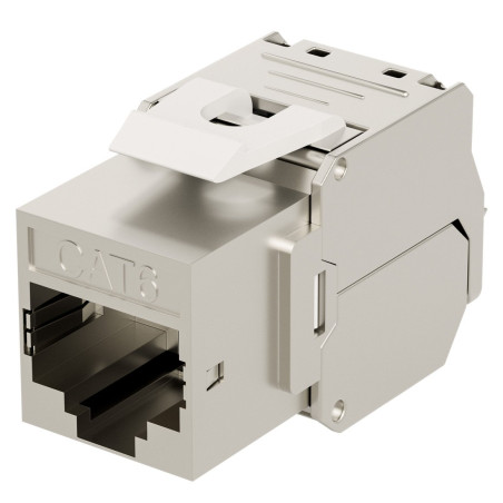 Frutto keystone techly rj45 cat.6 stp senza utensili