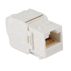 Frutto keystone techly rj45 utp cat.6 tooless bianco