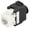frutto keystone techly rj45 utp cat.6a nero/bianco