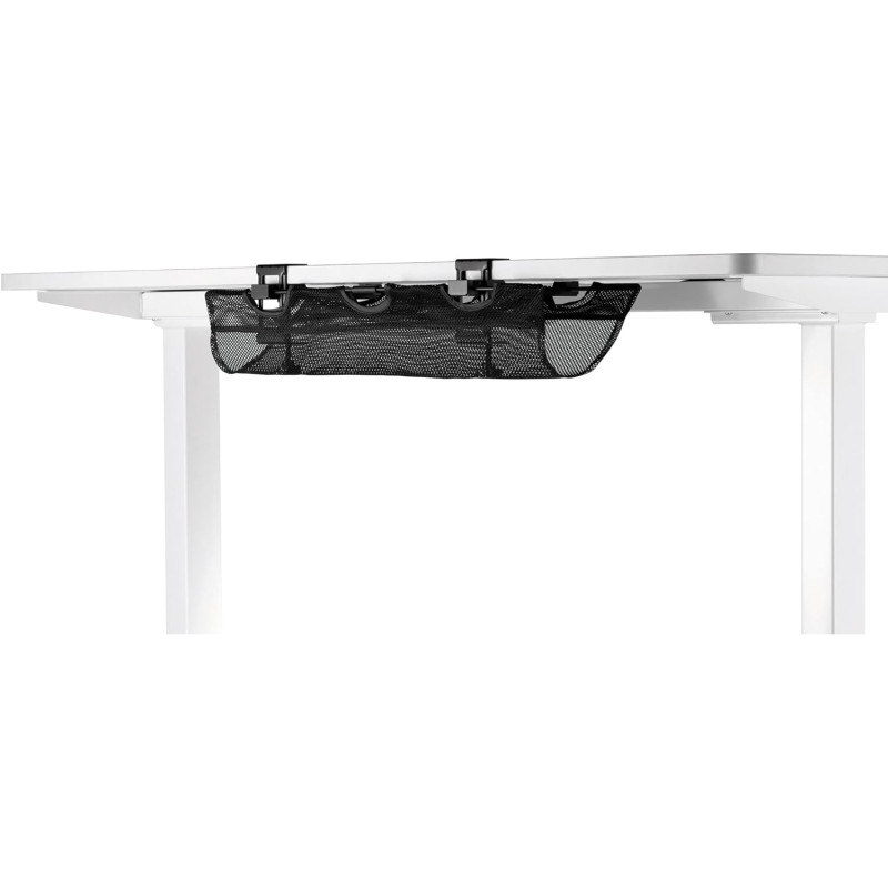 Organizer in rete techly per gestione cavi e supporto multiprese