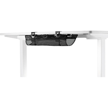 Organizer in rete techly per gestione cavi e supporto multiprese