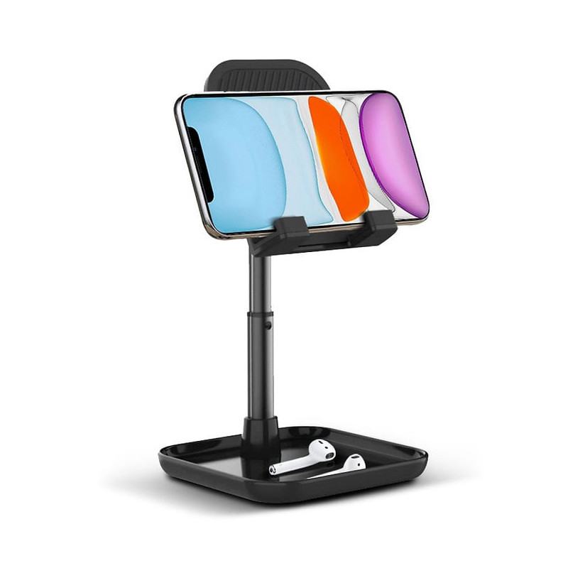 Supporto universale techly smartphone/tablet ad altezza regolabile