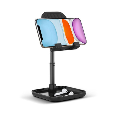 Supporto universale techly smartphone/tablet ad altezza regolabile