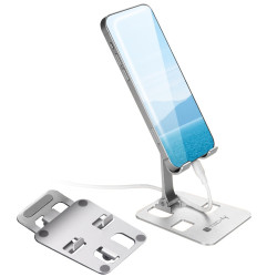 Supporto universale techly per smartphone/tablet ad regolabile e