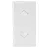 Commutatore ave whitek s44 2 pulsanti 1p 10ax 250v 1 modulo bianco
