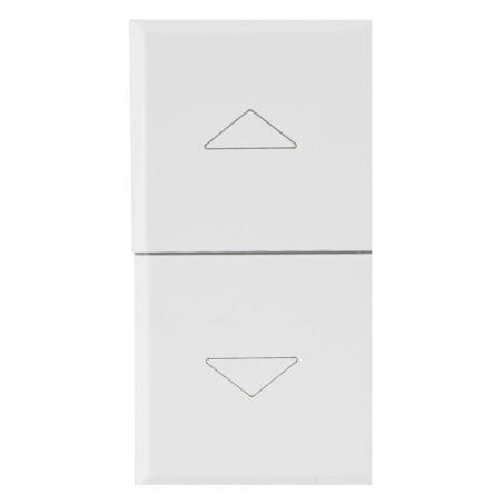 Commutatore ave whitek s44 2 pulsanti 1p 10ax 250v 1 modulo bianco