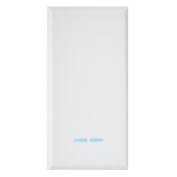 Interruttore ave whitek s44 1p 16ax con gemma 1 modulo bianco opaco