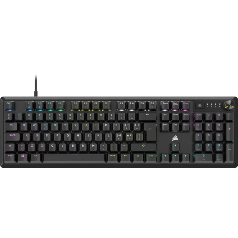 Tastiera gaming corsair k70 core rgb wired nero