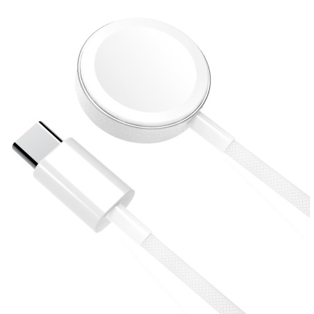 Caricabatterie celly per apple watch usb-c bianco [wchargerusbc]
