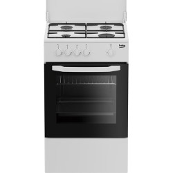 Cucina a gas beko csg42009dwpiano cottura a gas 4 zone bianco/nero