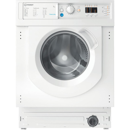 Lavatrice indesit carica frontale 60cm 7kg 1200rpm classe e bianco