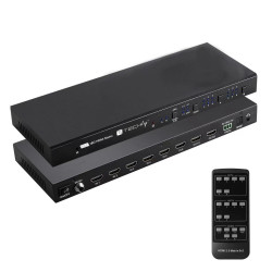 Matrice hdmi techly idata hdmi-h62v hdmi 2.0 6x2 18gbps 4k60hz