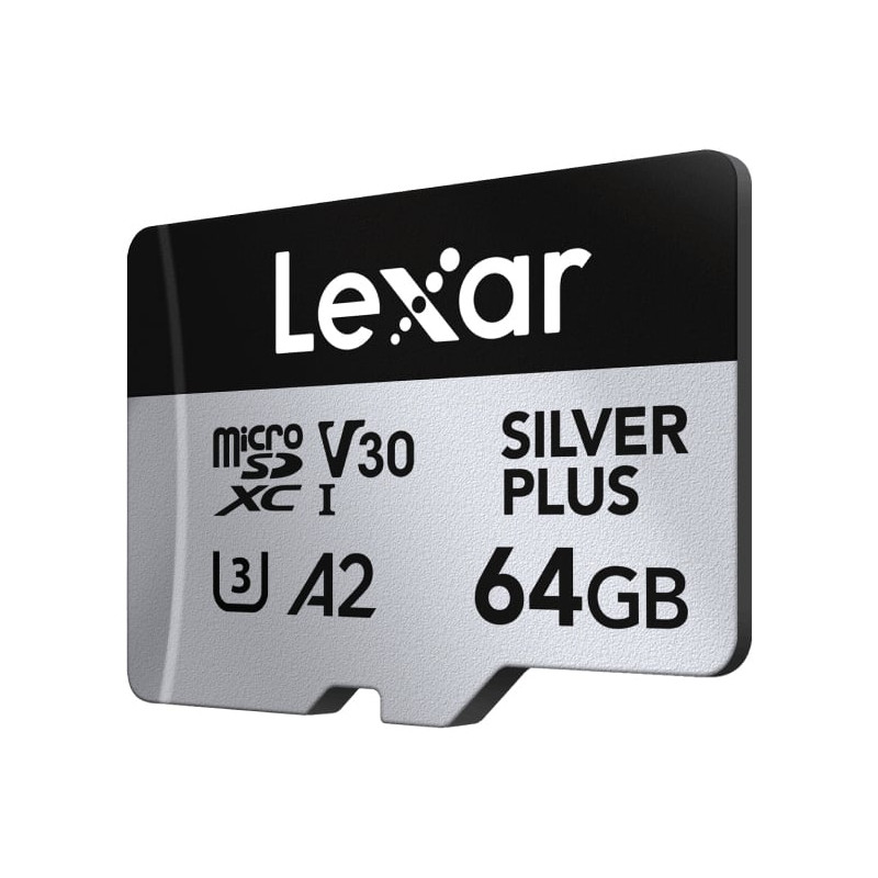 64gb scheda microsdxc lexar professional silver plus uhs-i 205mb/s