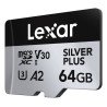 64gb scheda microsdxc lexar professional silver plus uhs-i 205mb/s