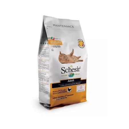 Cibo secco per gatti agras pet foods schesir adult ricco di pollo