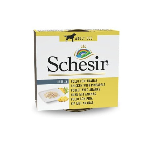 Cibo umido per cani agras pet foods schesir pollo+ananas in gelatina