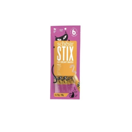 Cibo umido per gatti agras pet foods schesir stix crema di pollo