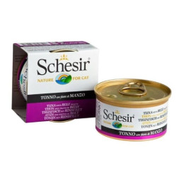 Cibo umido per gatti agras pet foods schesir tonno con manzo in gelatina