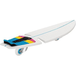 Skateboard razor ripsurf con ruote piroettanti 360 gradi bianco [15073390]
