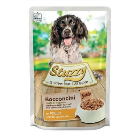 Cibo umido agras pet foods stuzzy chicken in jelly pollo in gelatina