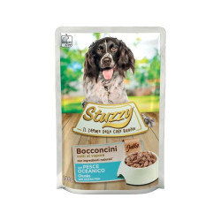 Cibo umido agras pet foods stuzzy pesce di mare in gelatina per cani