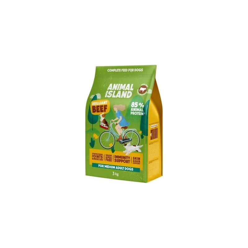 Mangime animal island manzo brillante per cani 3kg