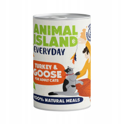 Mangime animal island everyday tacchino + oca per gatti 400g