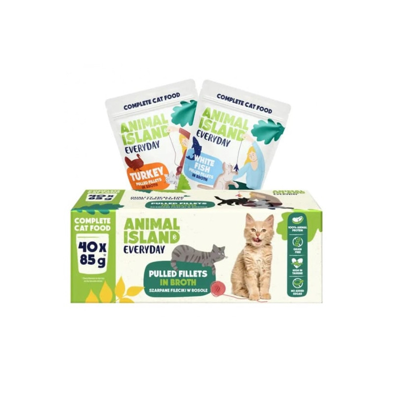 Mangime animal island everyday filetti di tacchino + pesce bianco