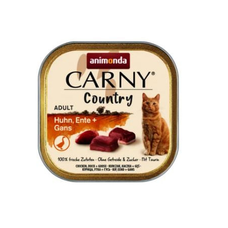 Mangime animonda carny country pollo anatra + oca per gatti 100g