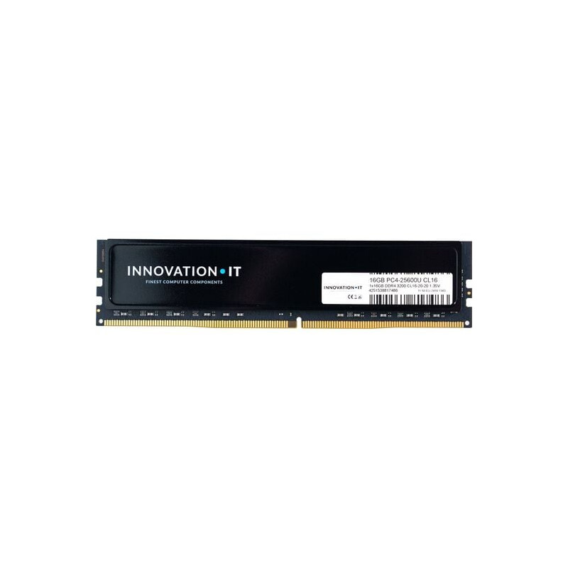 Ram dimm ddr4 1x16gb innovation it 3200mhz cl16 1.35v nero [4251538817486]
