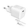 Caricabatteria + cavo celly tc usbc20wlightca procom2 20w bianco