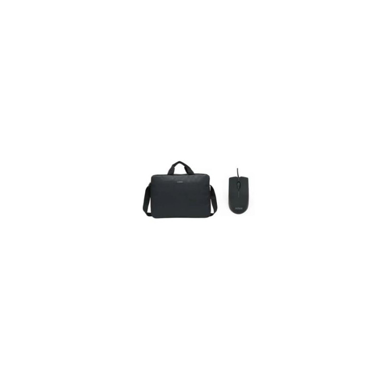 Borsa + mouse usb nilox polyester per notebook 15.6'' nero
