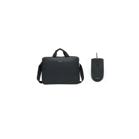 Borsa + mouse usb nilox polyester per notebook 15.6'' nero