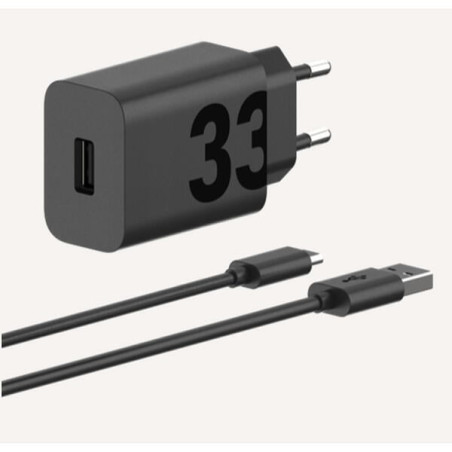 Caricabatterie motorola turbopower 33w usb-c-c nero [pg38c06448]