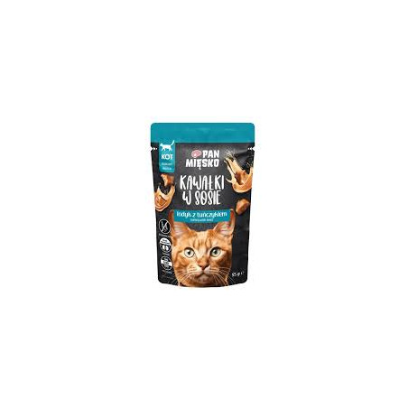 Cibo umido per gatti pan miesko tacchino con tonno in salsa 85g