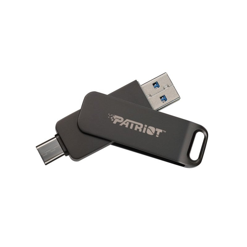 Pen drive 64gb patriot rage r550 usb 3.2/usb-c nero [sgpatc064000001]